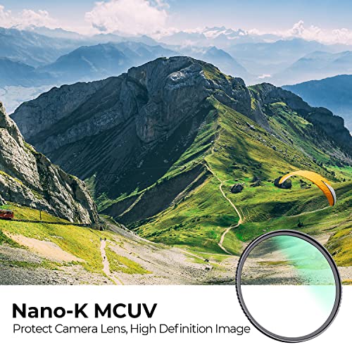 K&F CONCEPT 43mm UV Filter Ultra Slim Japan Optics Multi Coated Ultraviolet Protection Lens Filter with Cleaning Cloth (Nano-K Series) - Image 2