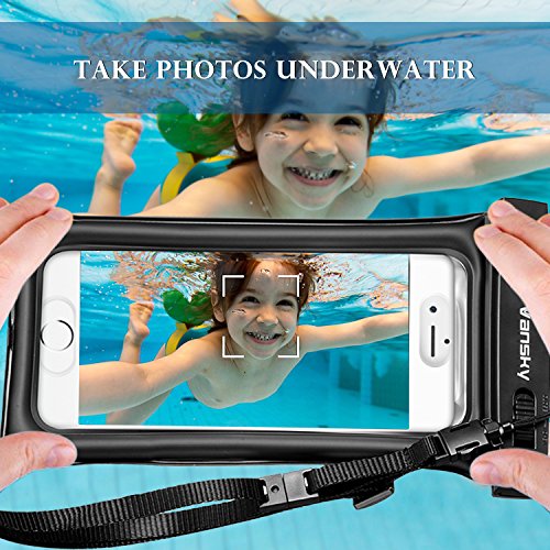 Vansky Floatable Waterproof Case, Cellphone Dry Bag with Armband and