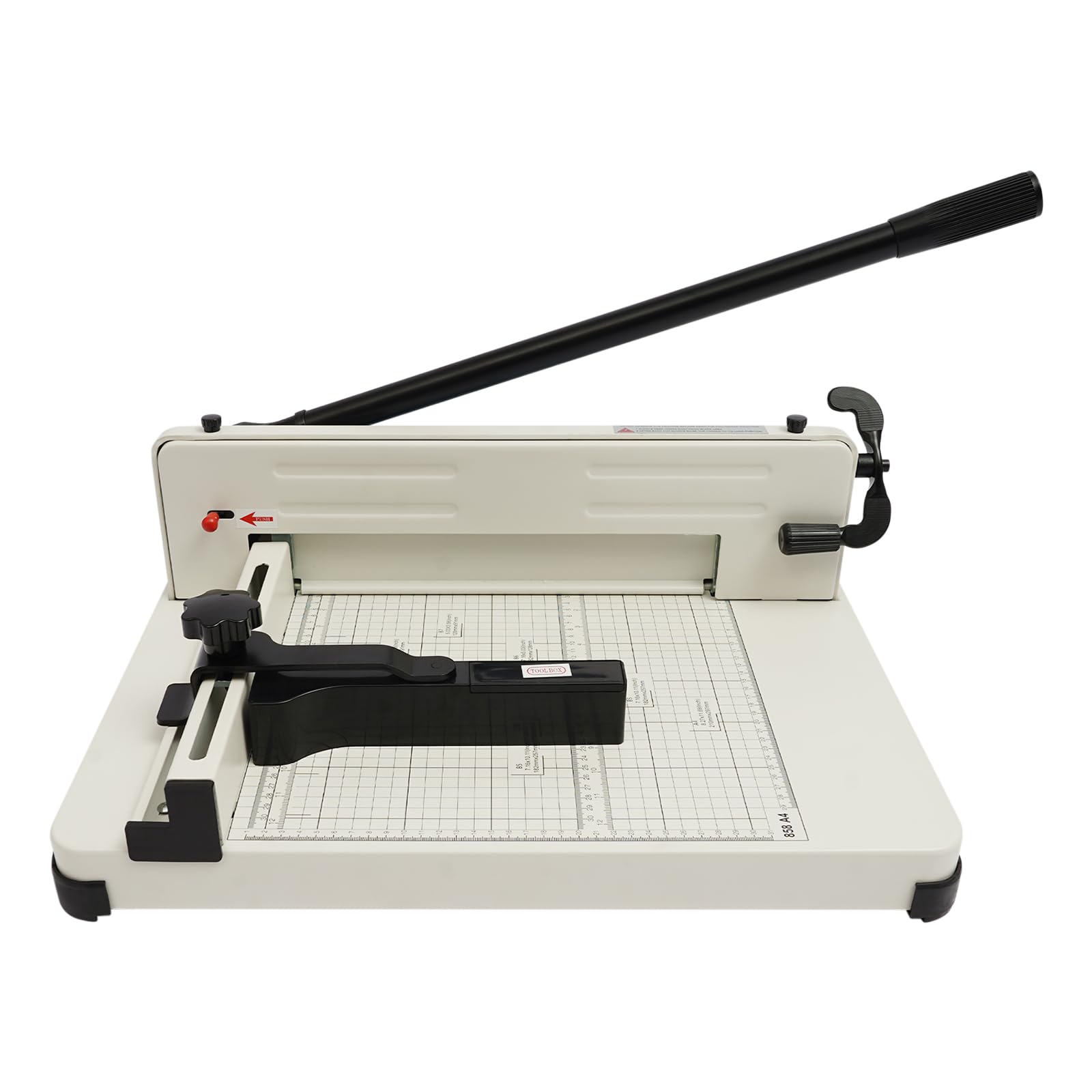 Taglierina industriale a guillotina, formato A4, fino a 400 fogli, taglierina manuale a leva, per ufficio e produzione di carta, foto, pelle e tessuto, beige