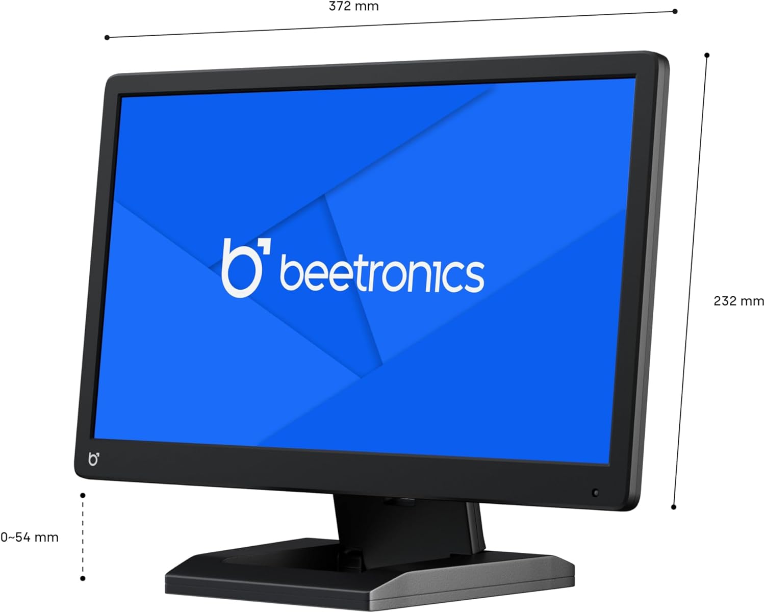 Beetronics 15 Inch Professional Monitor – Full HD 1080p IPS Display | High-Performance, Durable Plastic Housing | HDMI, VGA, BNC, RCA Inputs | Matte Screen, 24/7 Operation, Wide Viewing Angles | 15HD7