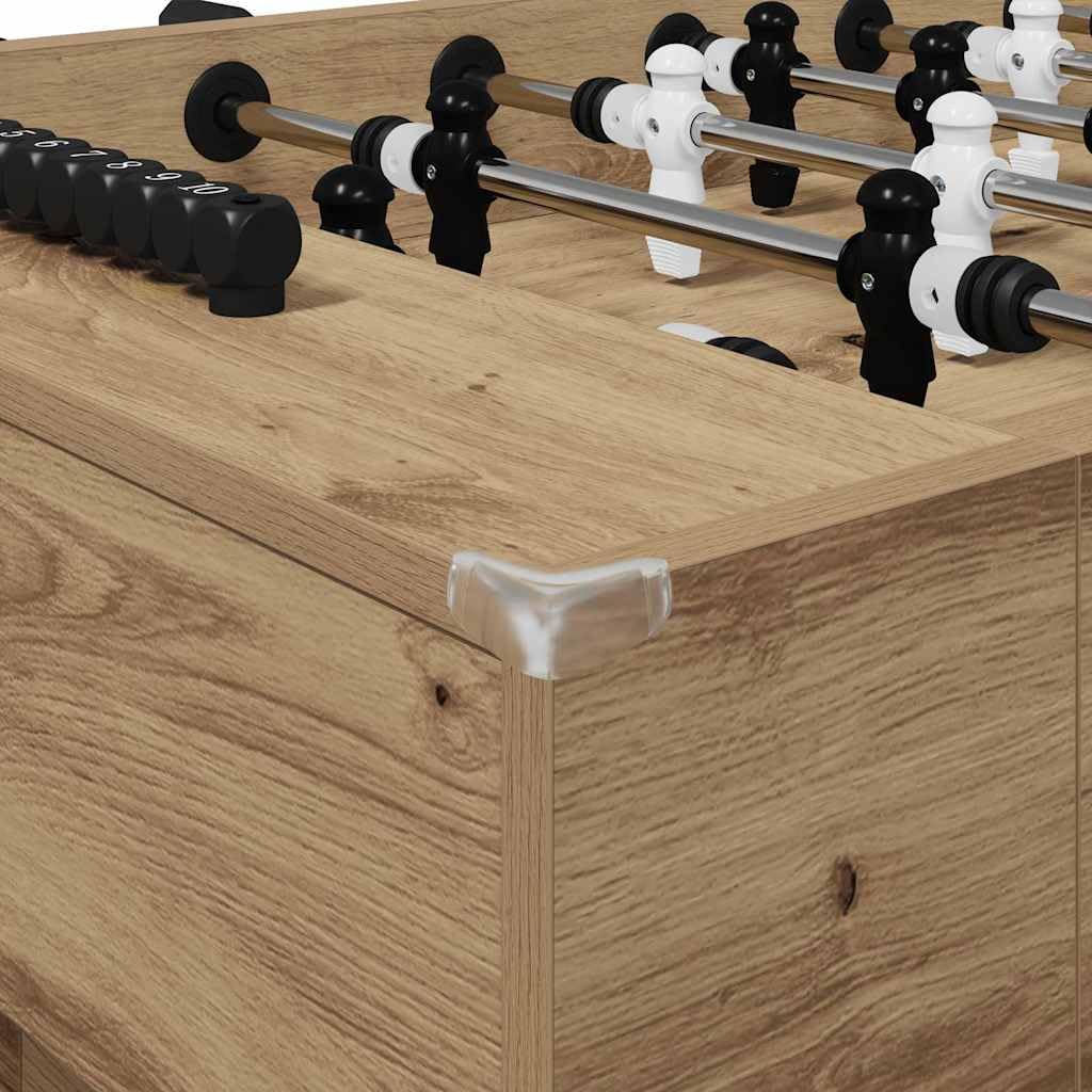 Genérico Mesa de Fútbol 2 pcs Roble Artesanal 146,5 x 74 x 85 cm,Deportes,Juegos de Interior,Futbolín,Mesas de futbolín-3378206