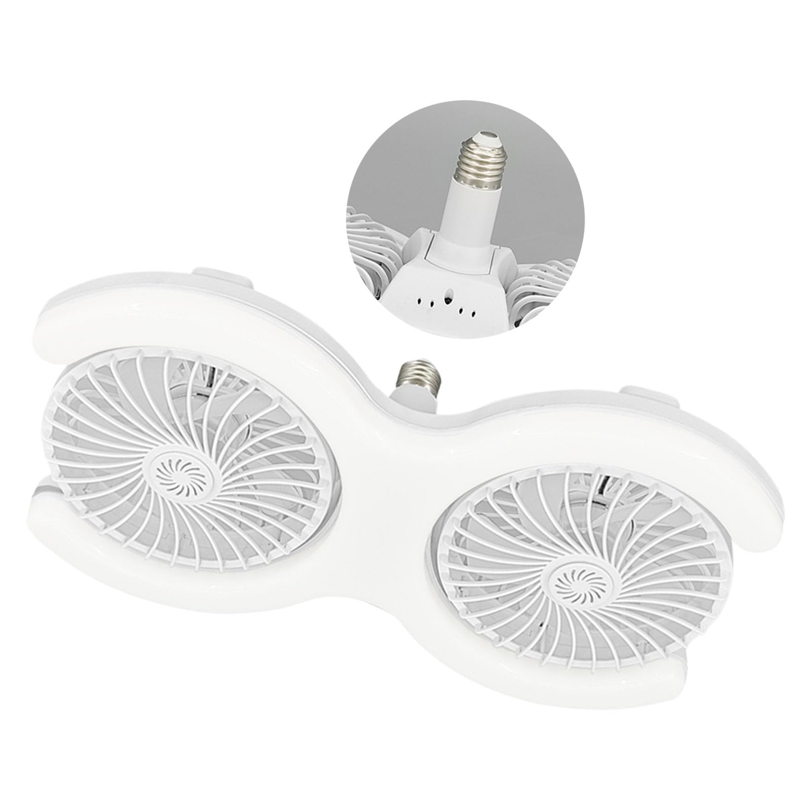 Tsophreniq E27 Socket Ceiling Fan Light with Quiet Operate Small Spaces Fan Lamp for Various Spaces Enduring Small Lamp