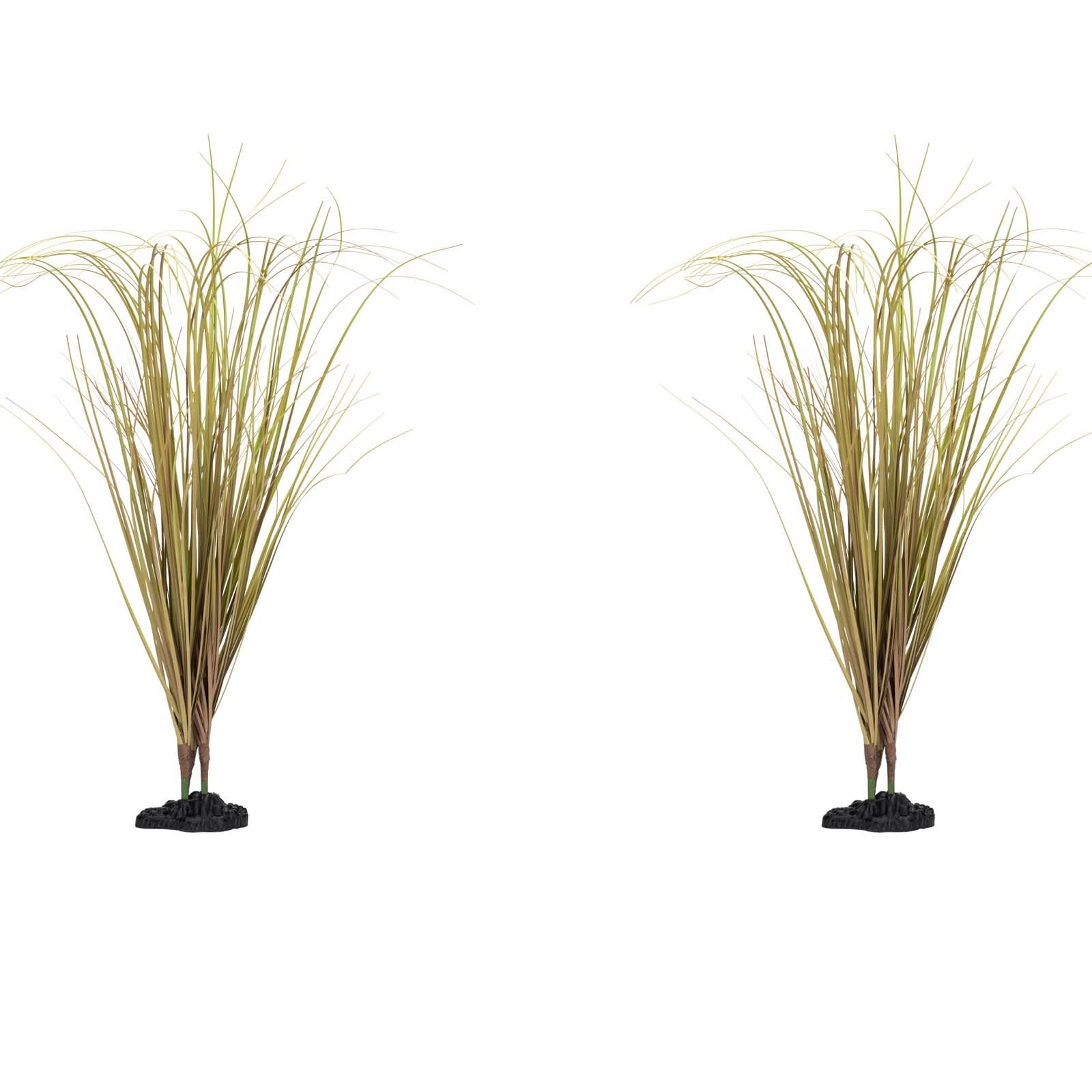 Fake Desert Dry Grass, Artificial Plants for Reptile Tank Accessories, Habitat Decor Fit for Bearded Dragon, Crested Gecko, Leopard Lizard, Chameleon, Artificial Outdoor Plants, Terrarium Decor (2)