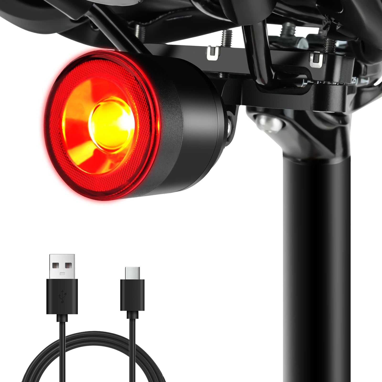 NineLeaf 300 Lumens Bike Tail Light, Rear Bicycle Lights Ultra Bright