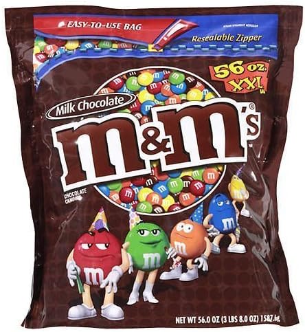 Candy M&Ms Plain 56 Oz. (3 Lbs. 8 Oz.)