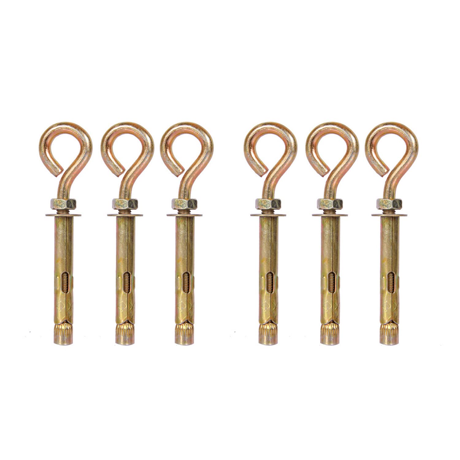 Buy Masonry Anchors Eye Bolt, M6 x 60mm Eye Shield Bolts, Expansion Anchor Bolts Closed Hooks