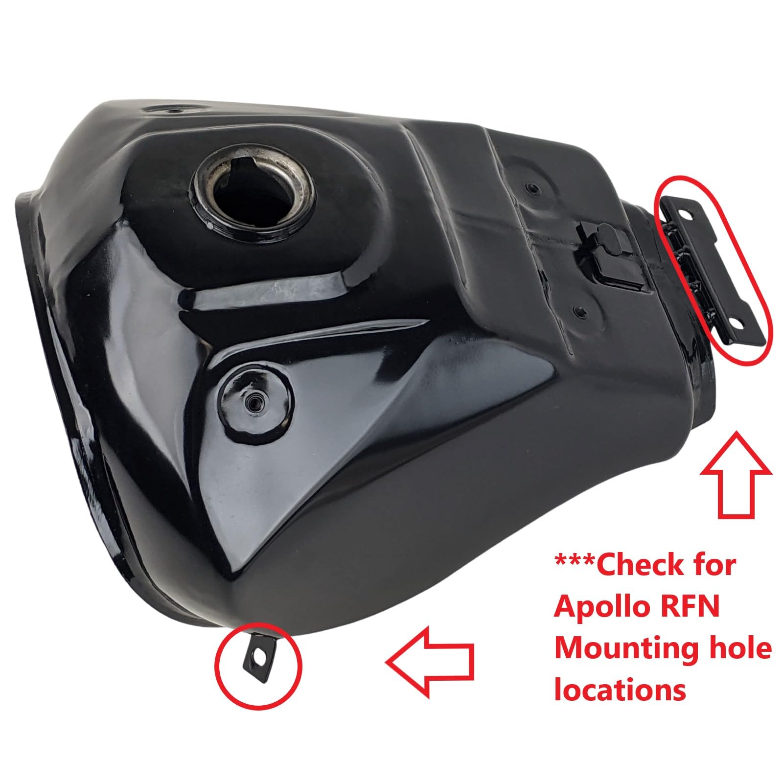 Amazon.com: RedCap OEM Apollo Metal Steel Fuel Gas Tank & Gas Cap