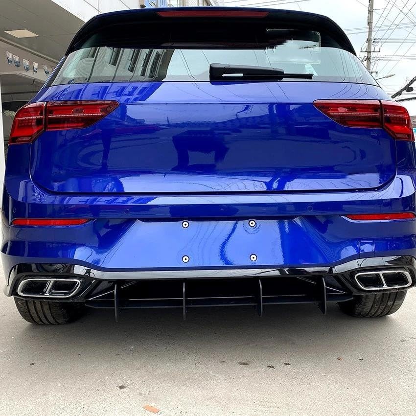 Aileron diffuseur arrière Golf 8 MK8 Pro séparateurs latéraux lèvre spoiler - 5