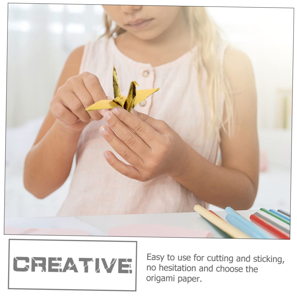 NUOBESTY 400blätter Faltpapier Quadratisches Origami-papier Bastelpapier Für Handarbeiten Dekoration Und Kreative Projekte Für Origami-kraniche Und Mehr