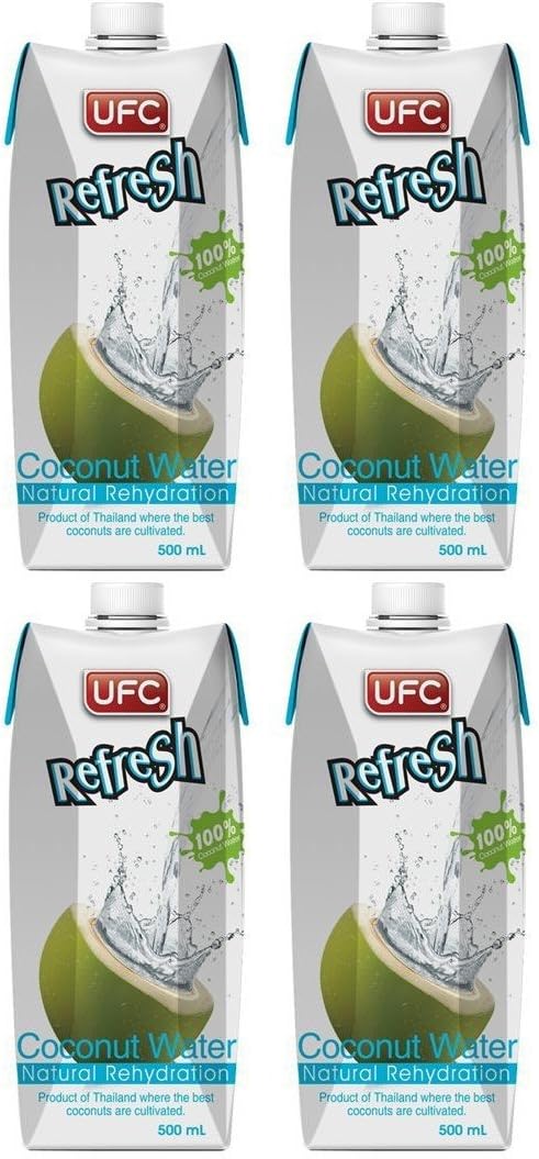 (4 Pack) - UFC - Refresh Coconut Water UFC2 | 500ml | 4 Pack Bundle