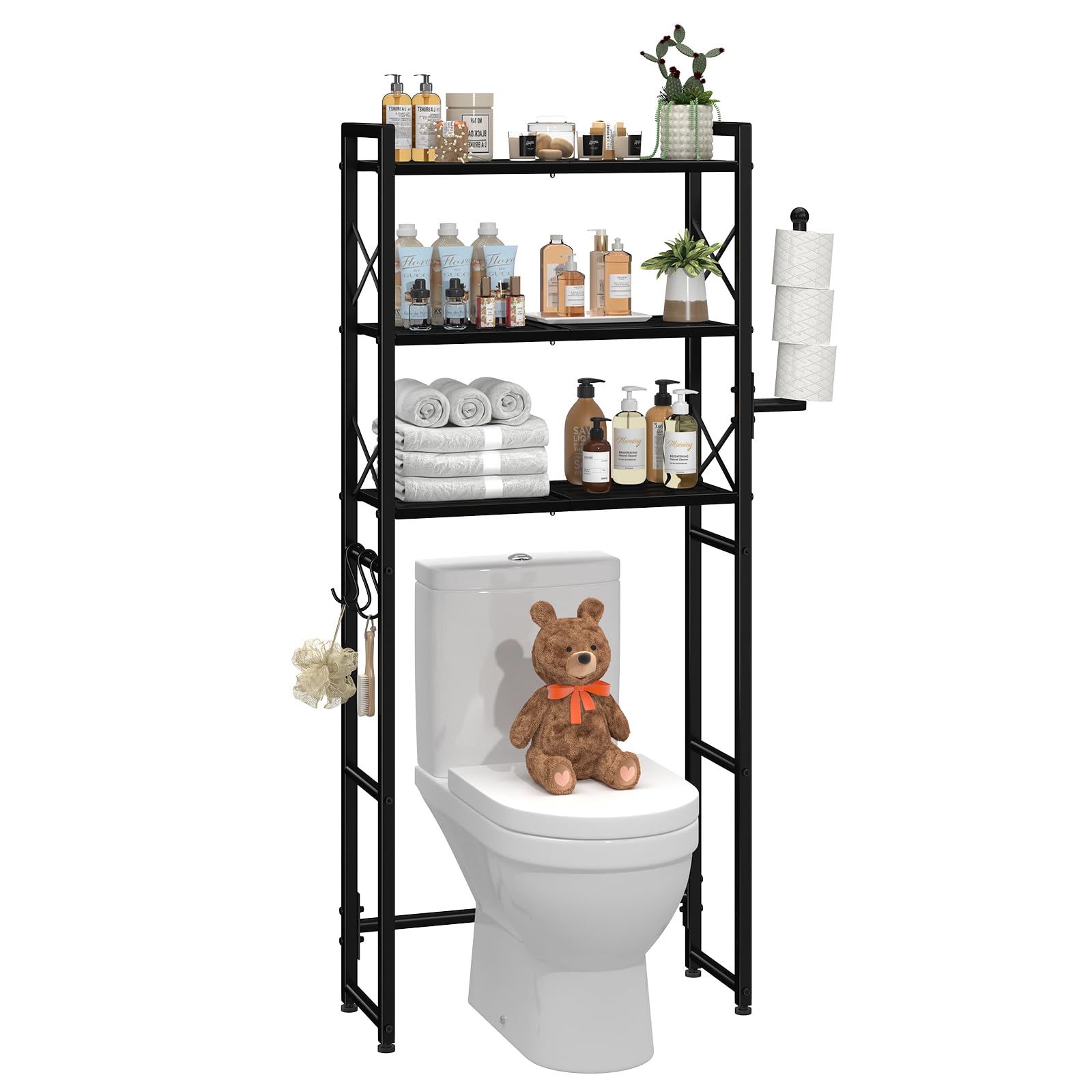 Over The WC-Regal mit Toilettenpapierhalter