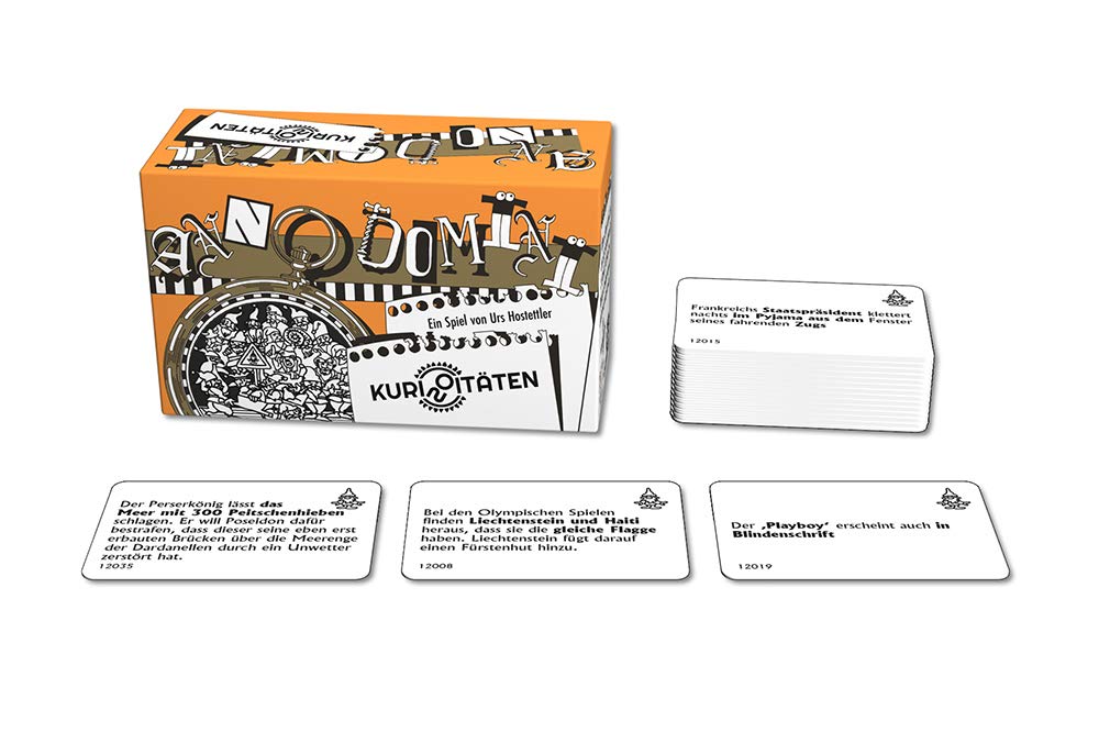 ABACUSSPIELE 09181 - Anno Domini - Curiosities, Quiz Game, Card Game, White, 11 x 6,6 x 4,5 cm - Image 3