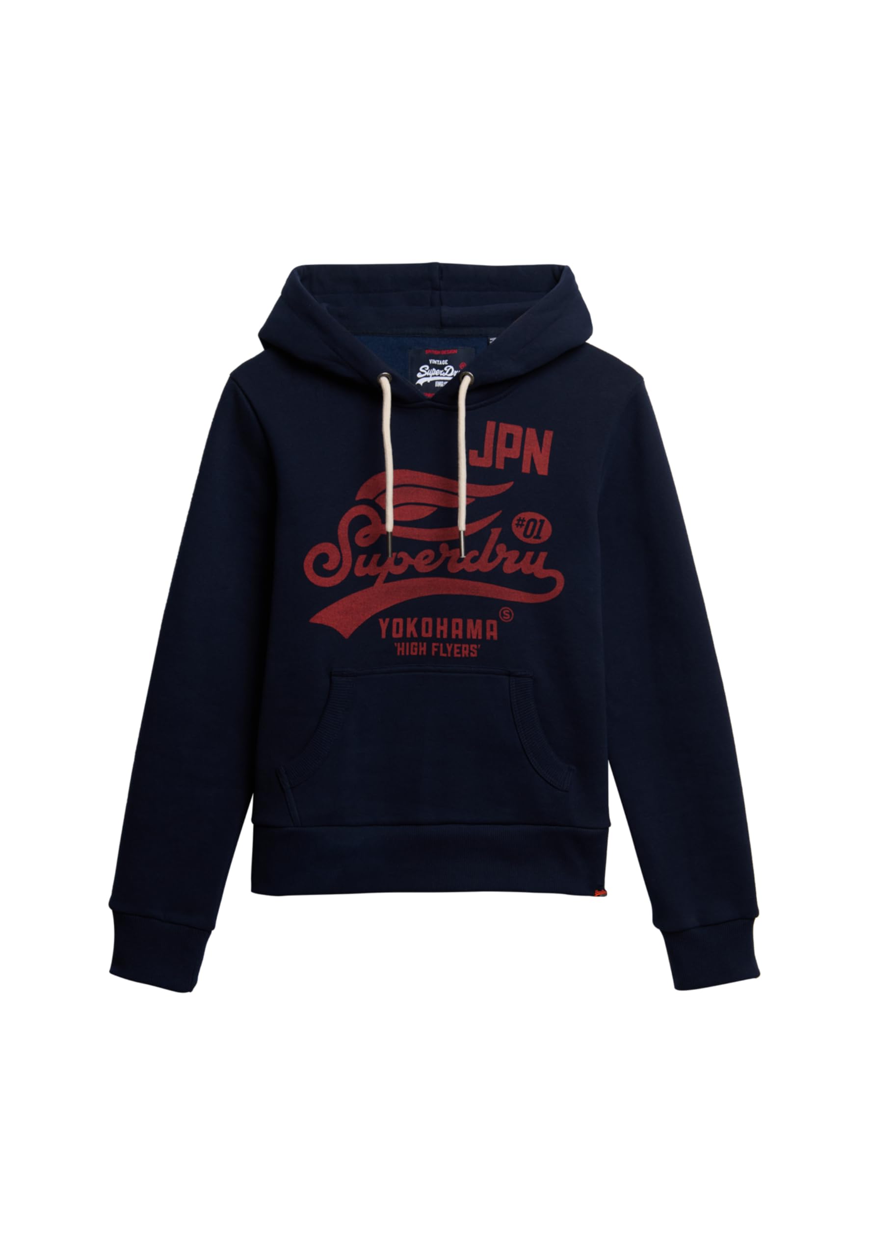 Superdry Women's Bleu Hooded Sweatshirt High Flyers