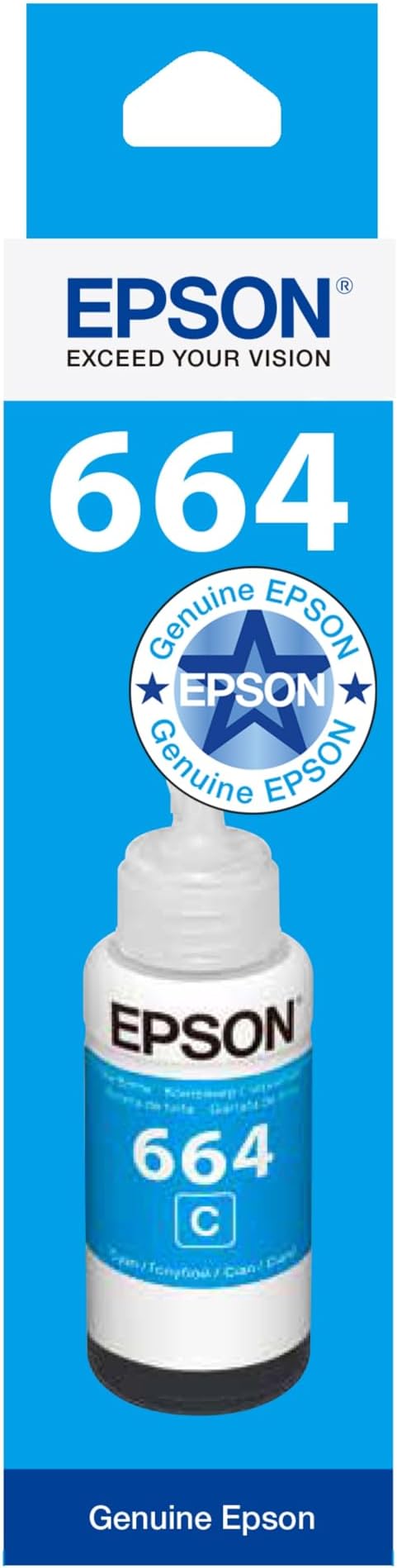 Epson EcoTank 664 Cyan Genuine Ink Bottle