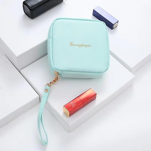 Miniatura 5 de Beasert Pequeña bolsa de maquillaje para bolso, 2 mini bolsas de maquillaje, bolsas de nailon con cremallera para cosméticos, bolsa de cosméticos de