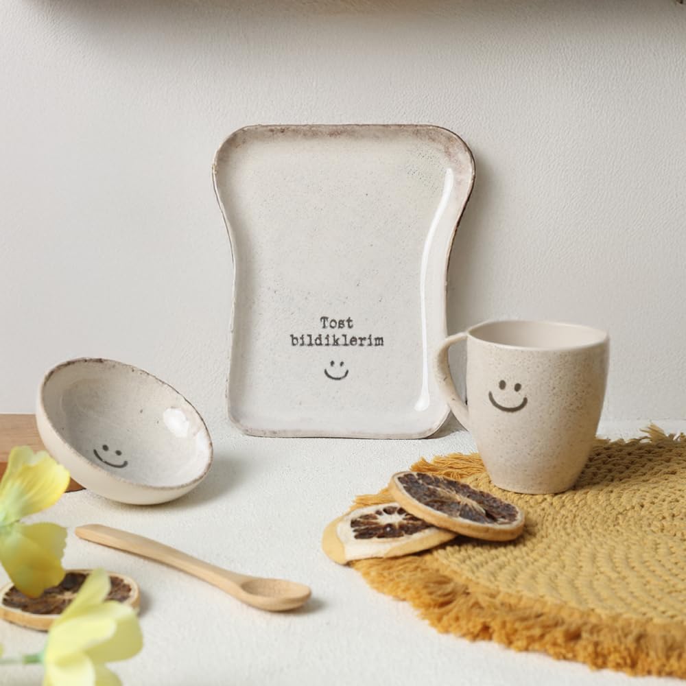 Keramika Atıştırmalık Tost Seti 3 Parça 22502-05