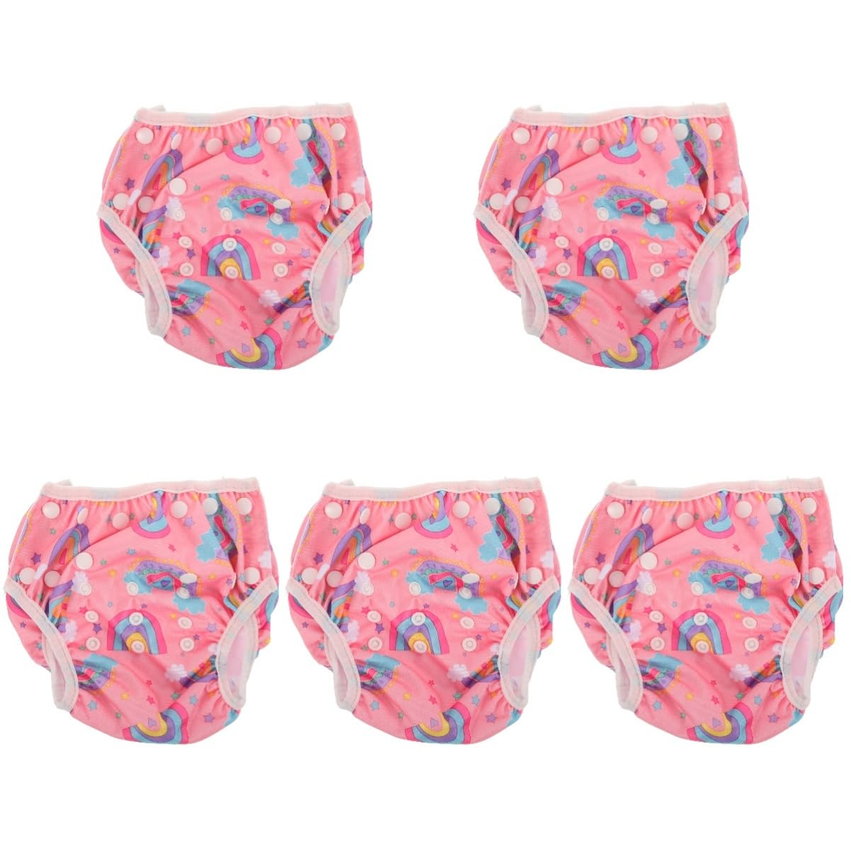 GALPADA 5piezas Pañal De Natación Para Bebés Bañador Reutilizable Protección Para Piscina y Playa Para Actividades Acuáticas De Verano