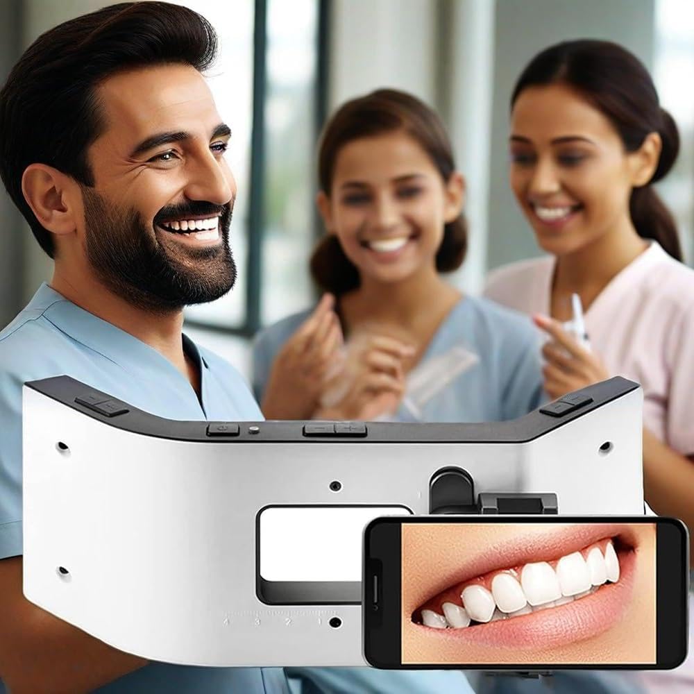 Luz para Fotografía Dental LED 6000-6500K Brillo Ajustable con Soporte Universal