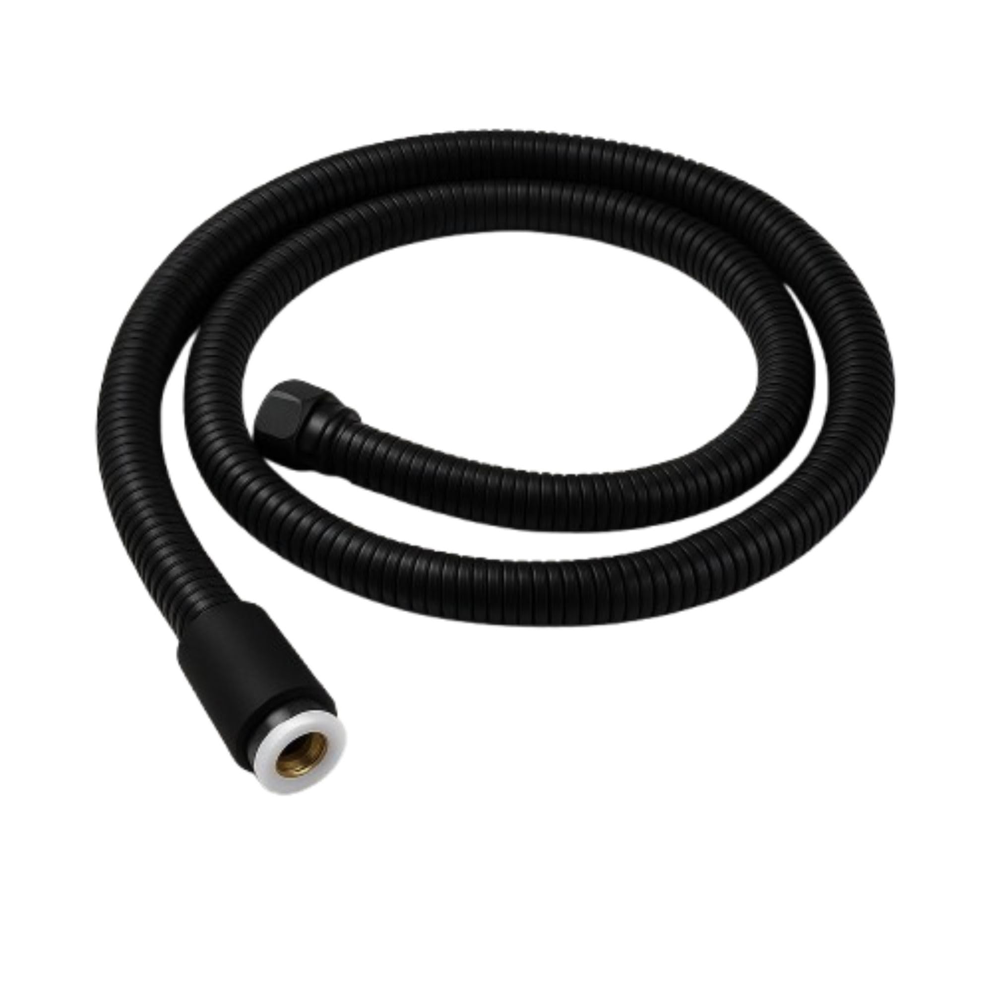 Prem's Black Flexible Tube Shower 304 Grade Stainless Steel Hose Pipe/Hand Shower Tube/Health Faucet Pipe Jet Spray Tube (1.0 Meter, Black)