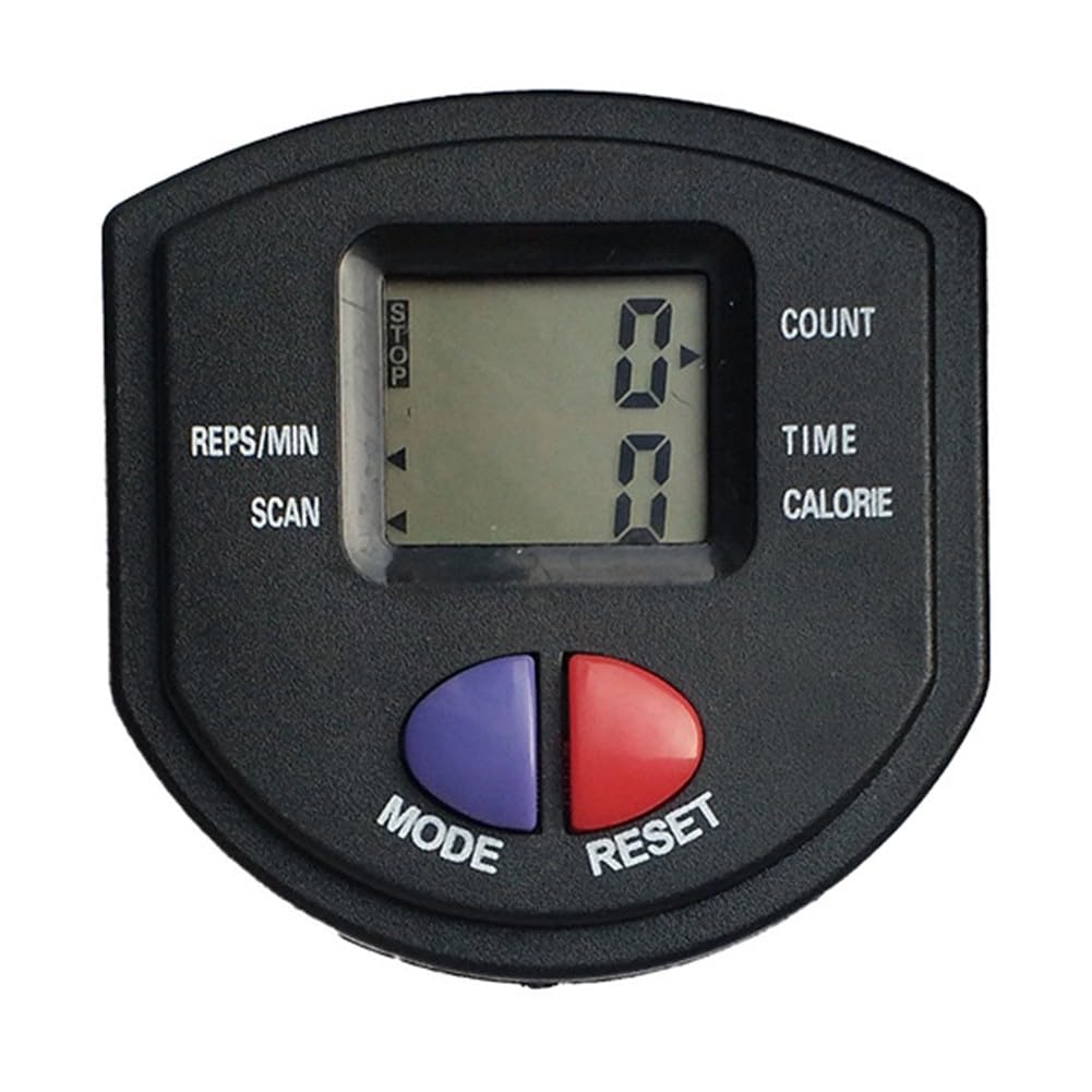 RichVibe Contatore Stepper con display LCD, attrezzatura per il fitness, per cyclette e allenamento della vita, 82 x 82 x 20 mm, nero