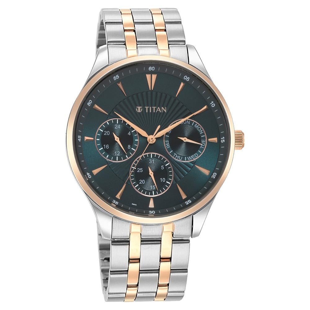 Sonata Analog Blue Dial Men's Watch-90127KM02