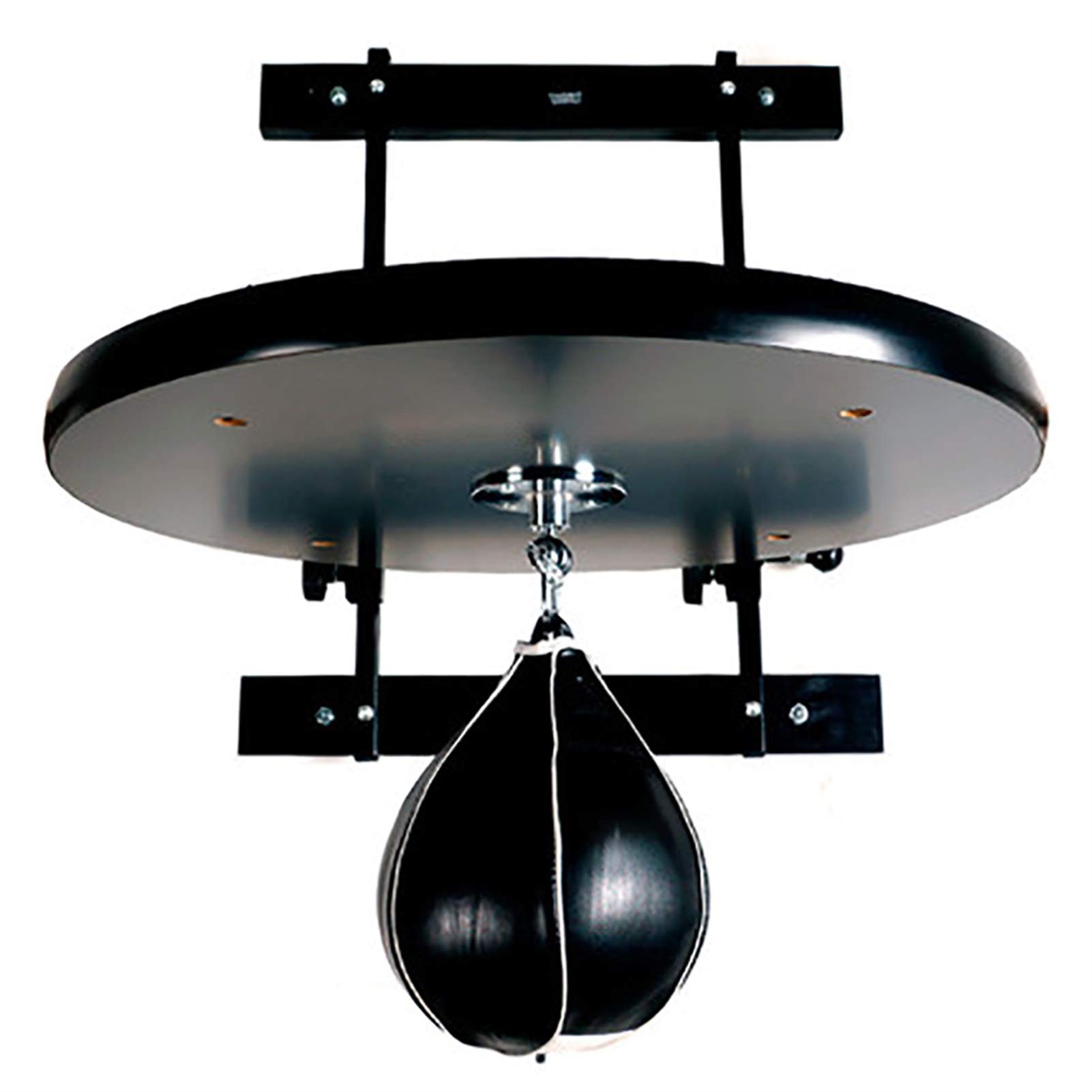 Suspension Speed ​​Bags Halterung Schwarz Massivholz Verdickte Speed ​​Ball Plattform Boxen Speed ​​Ball Zubehör für Fitness (Black 60x66x3.8cm)