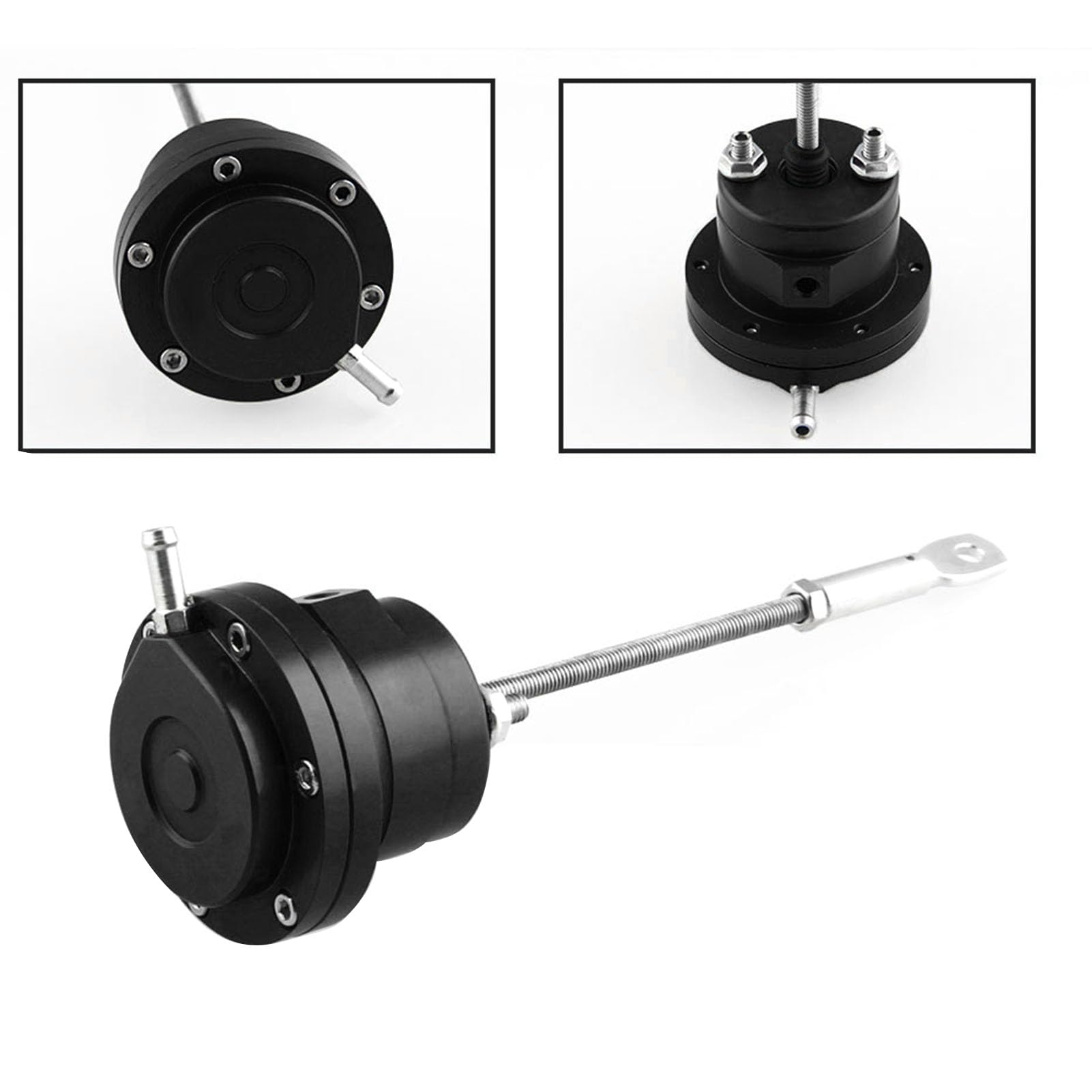 KIMISS Regulowany Uchwyt Siłownika Zaworu Mocy Turbo z Aluminium (BLACK)