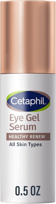 Healthy Renew Eye Gel Serum, Anti-Aging, Peptides, 0.5oz | Under Eye Cream For Dark Circles, Puffiness, Wrinkles, Retinol Alternative Peptide Serum, 24Hr Hydration, Sensitive Skin