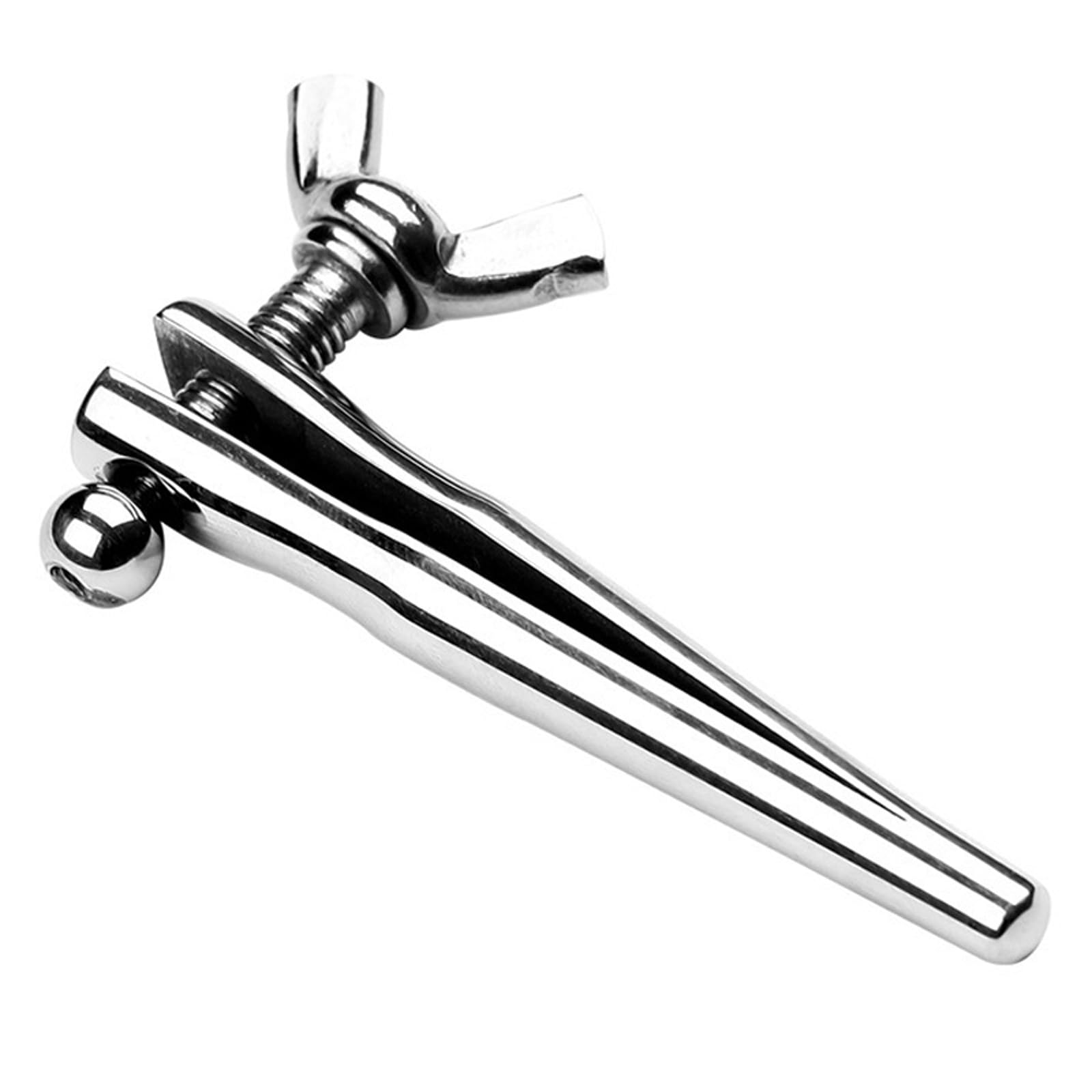 Dilatatori uretrali in acciaio inossidabile Spina per pene in metallo Sonda uretrale Dilatatore Catetere Stimolazione uretrale Masturbazione del pene Massaggio Principe Scettro Giocattoli erotici(L-6m