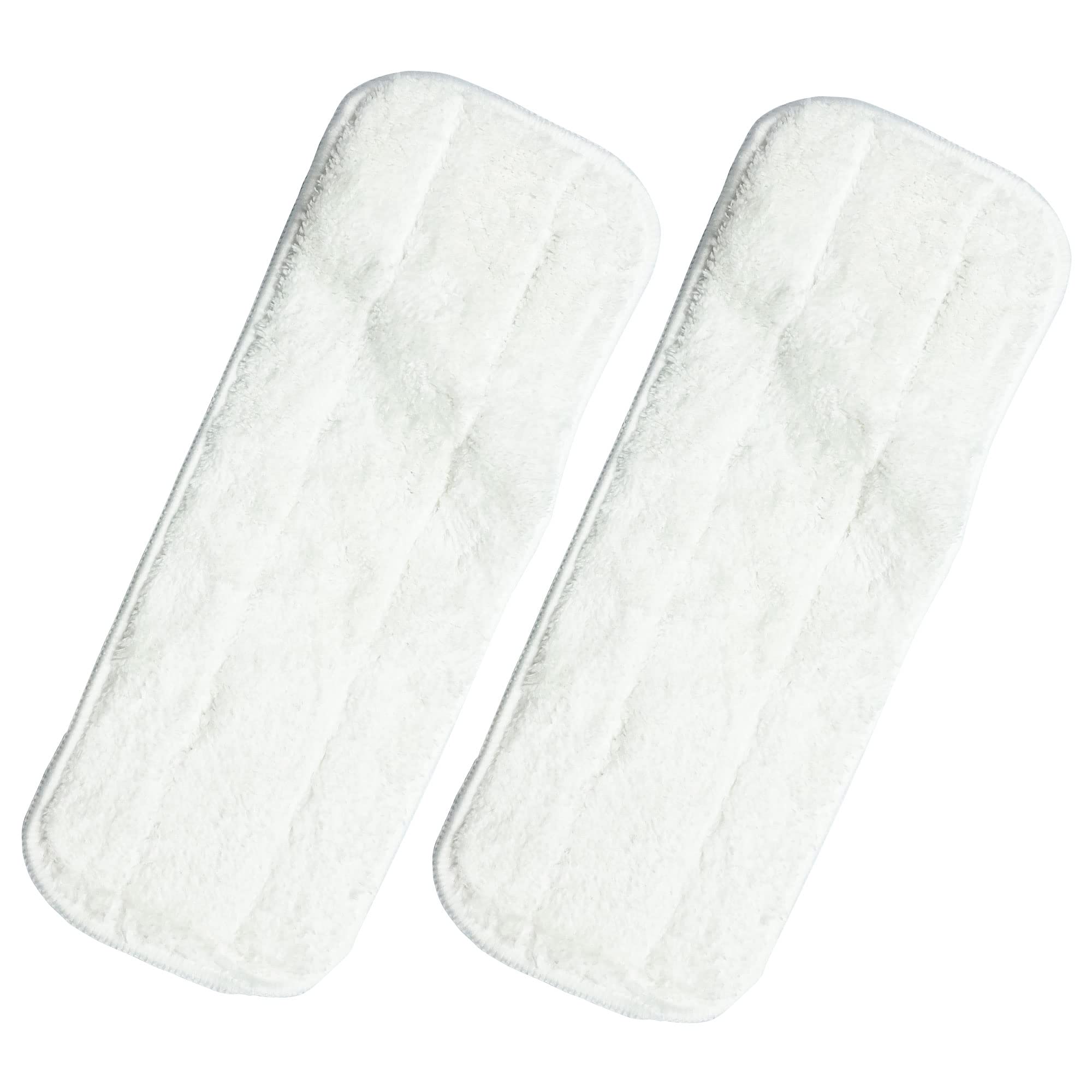 Microfibre Flat Refill for Bamboo Floor Mop - Perfect for Hardwood, Laminate, Tile, and More - Flat Mop for Kitchen, Bathroom, Shower - Laminate Floor Cleaner Mop – (Pack of 2 Flat Refill Pads)