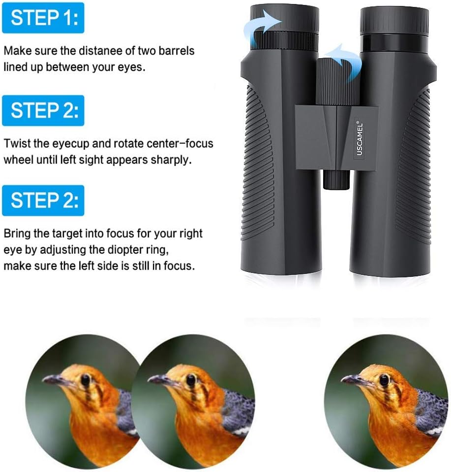 Exclusive Discount 80% Offer 10x42 Roof Prism Binoculars for Adults, HD Professional Binoculars for Bird Watching with Low Light Night Vision & BAK4 Prism FMC Lens