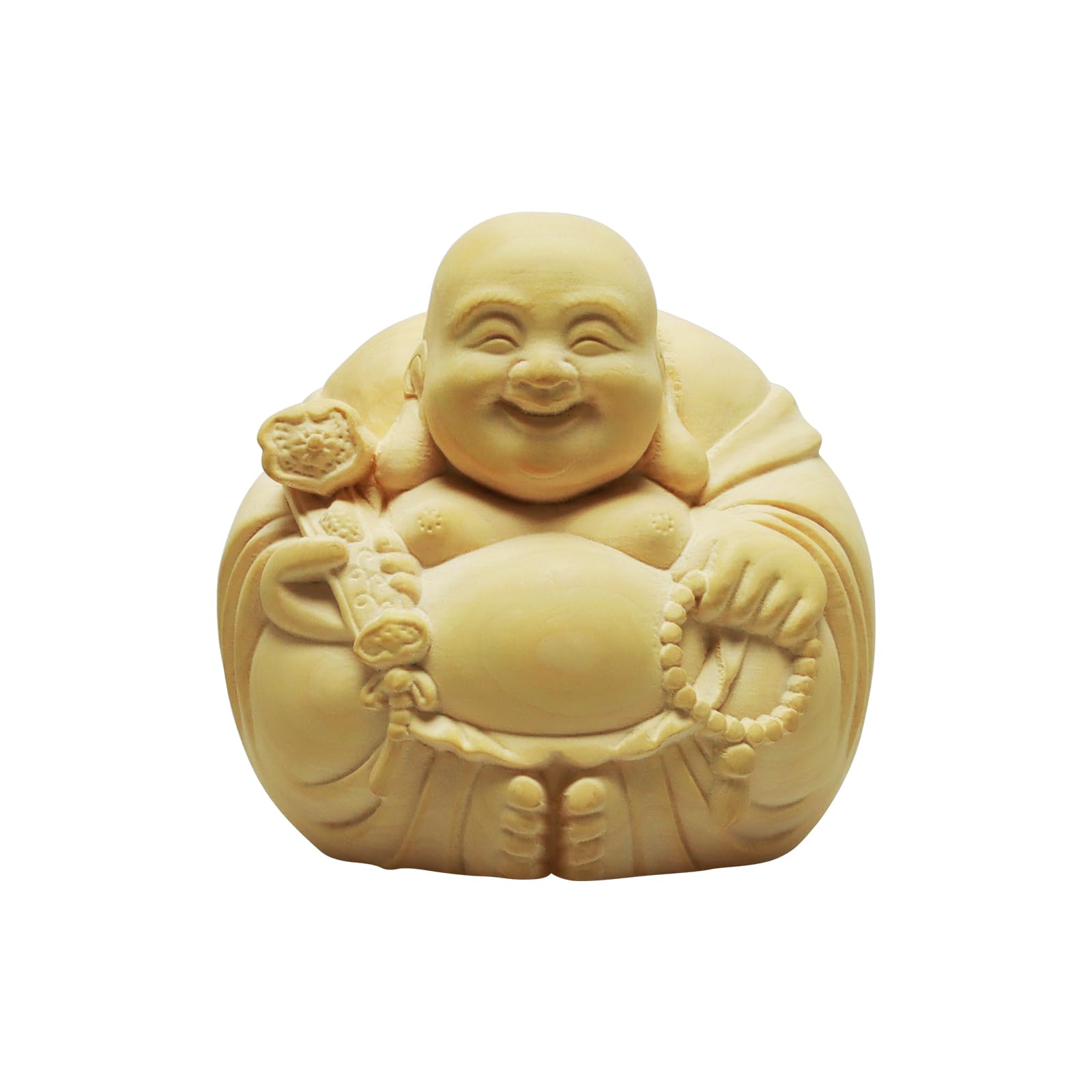 Amazon.co.jp: Lhyxuuk 布袋様 置物 仏像 木彫り ミニ 七福神 木製