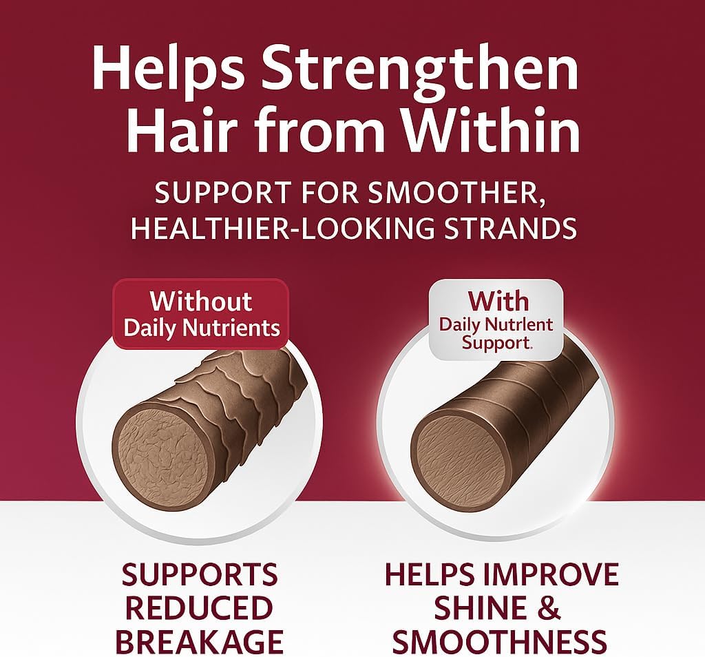 Vivikig Lumin Hair Growth Gummies – Daily Hair Nourishment with Biotin, Collagen & Botanical Extracts – Supports Thicker, Stronger & Healthier-Looking Hair – Mixed Berry Flavor, 60 Gummies (1)