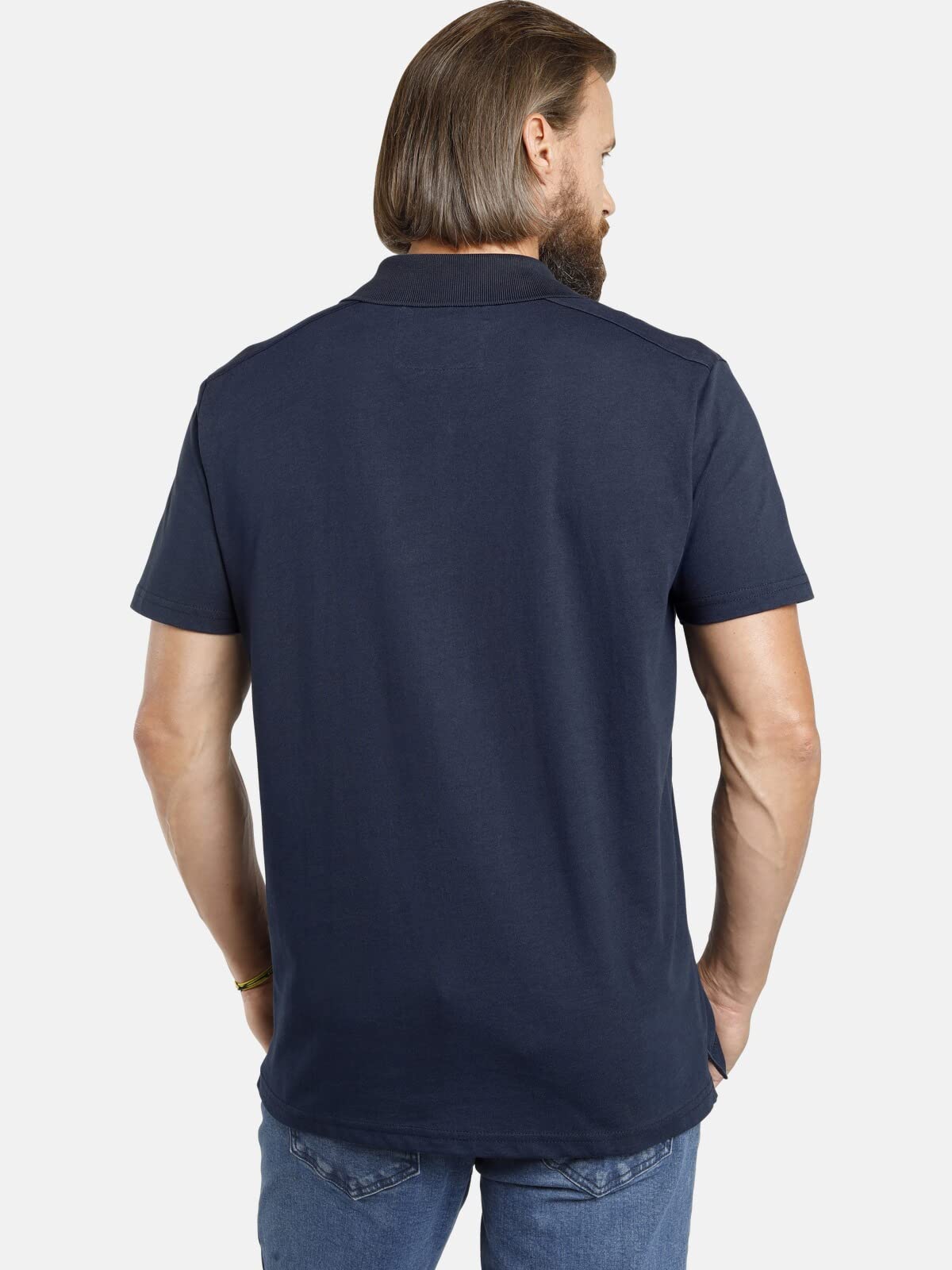 Jan Vanderstorm Herren Poloshirt Jano | bedruckt | Kurzarm-Polohemd | Polokragen | 100% Baumwolle | große Größen L-7XL