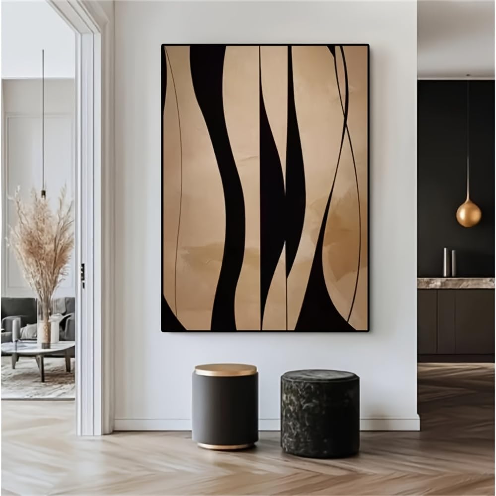 IHHGNB Neutral Palette Large Abstract Wall Art Textured Color Palette Minimalist Modern Artwork for Bedroom Office Decor(60x80cm(24x31in)/No frame)
