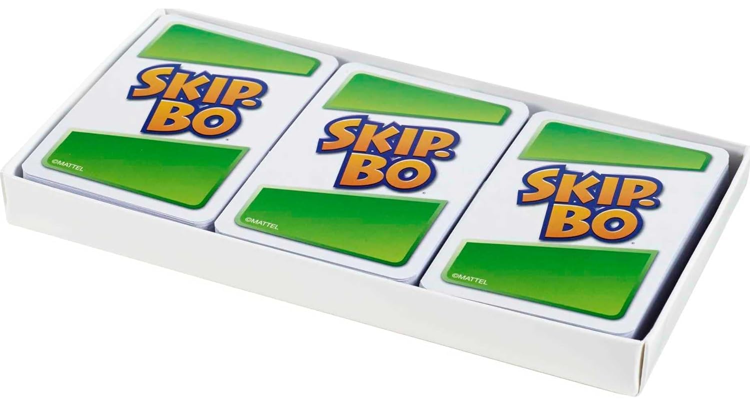 Mattel Skip-Bo et Skip-Bo Lot de 2 Jeux de Cartes Combo