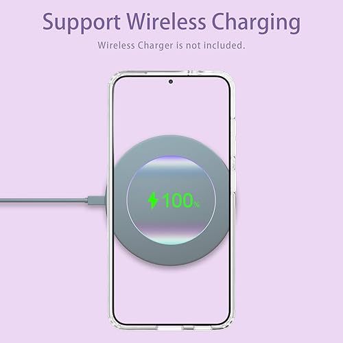 Miniatura 5 de Funda para Samsung Galaxy S23 Plus S23+ para mujeres y niñas, patrón lindo con purpurina, color rojo, morado y azul, panel duro delgado y suave,