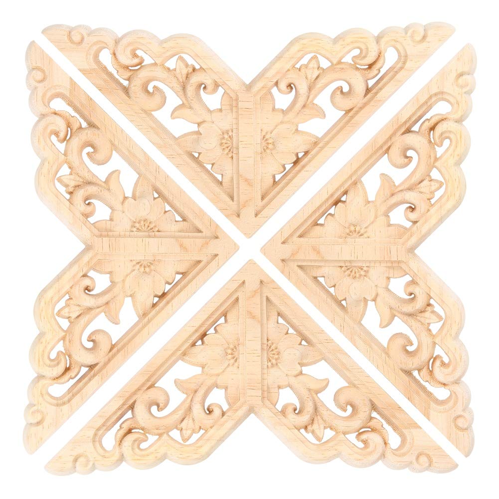 Intarsio In Legno Intagliato In Stile Barocco Personalizzato Con Cartiglio, Intarsio In Legno Decorato Con Stemma, Intaglio Di Mobili, Intarsio In Legno, 1 Pezzo, Non Verniciato - Italia - 8