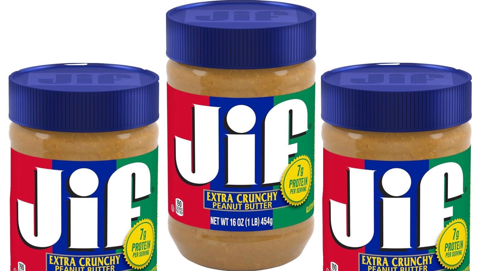 Jif Crunchy Peanut Butter 454g (16oz)(Pack of 3)