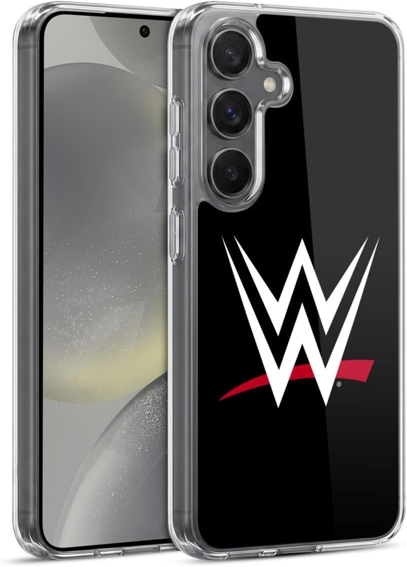 Head Case Designs Officially Licensed WWE Main TV Program Logo Gel Case [Military Grade Protection] Compatible with Samsung Galaxy S24 5G and Compatible with MagSafe