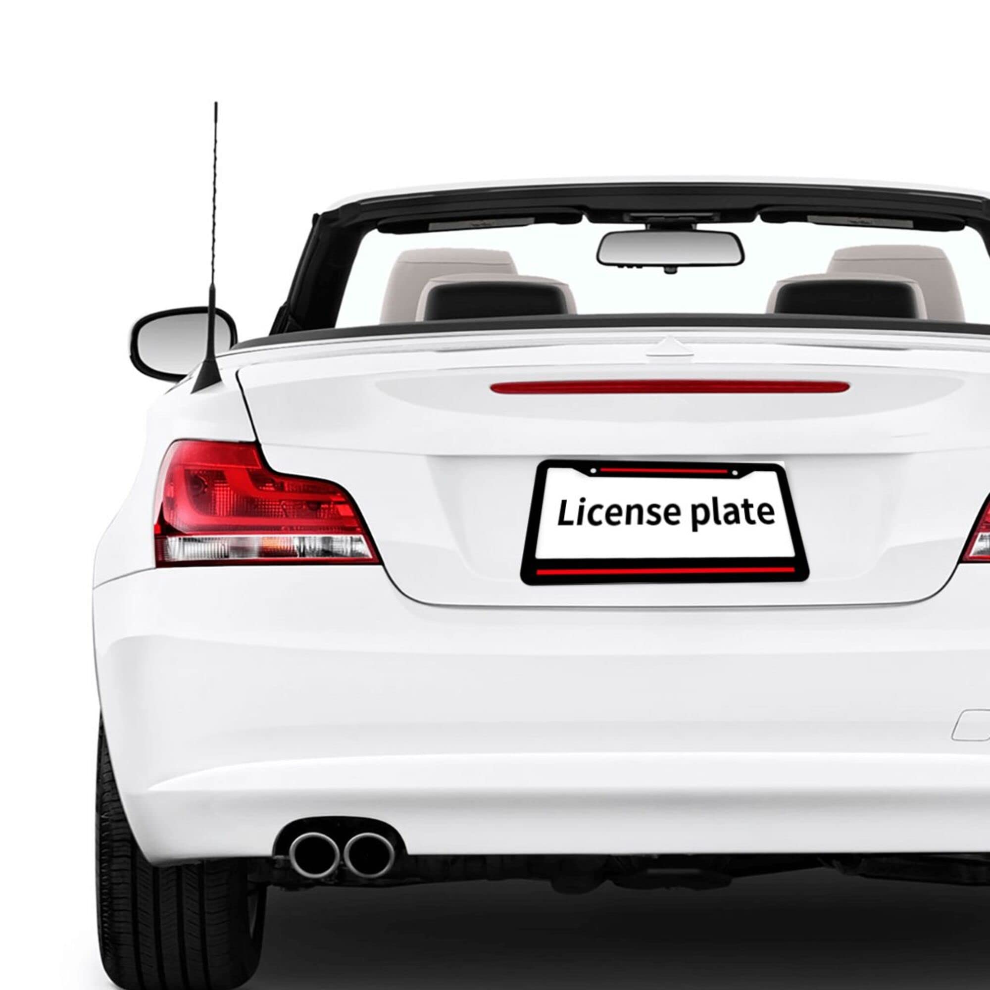 Amazon.co.jp: 薄型 レッドライン ナンバープレート フレーム 2個