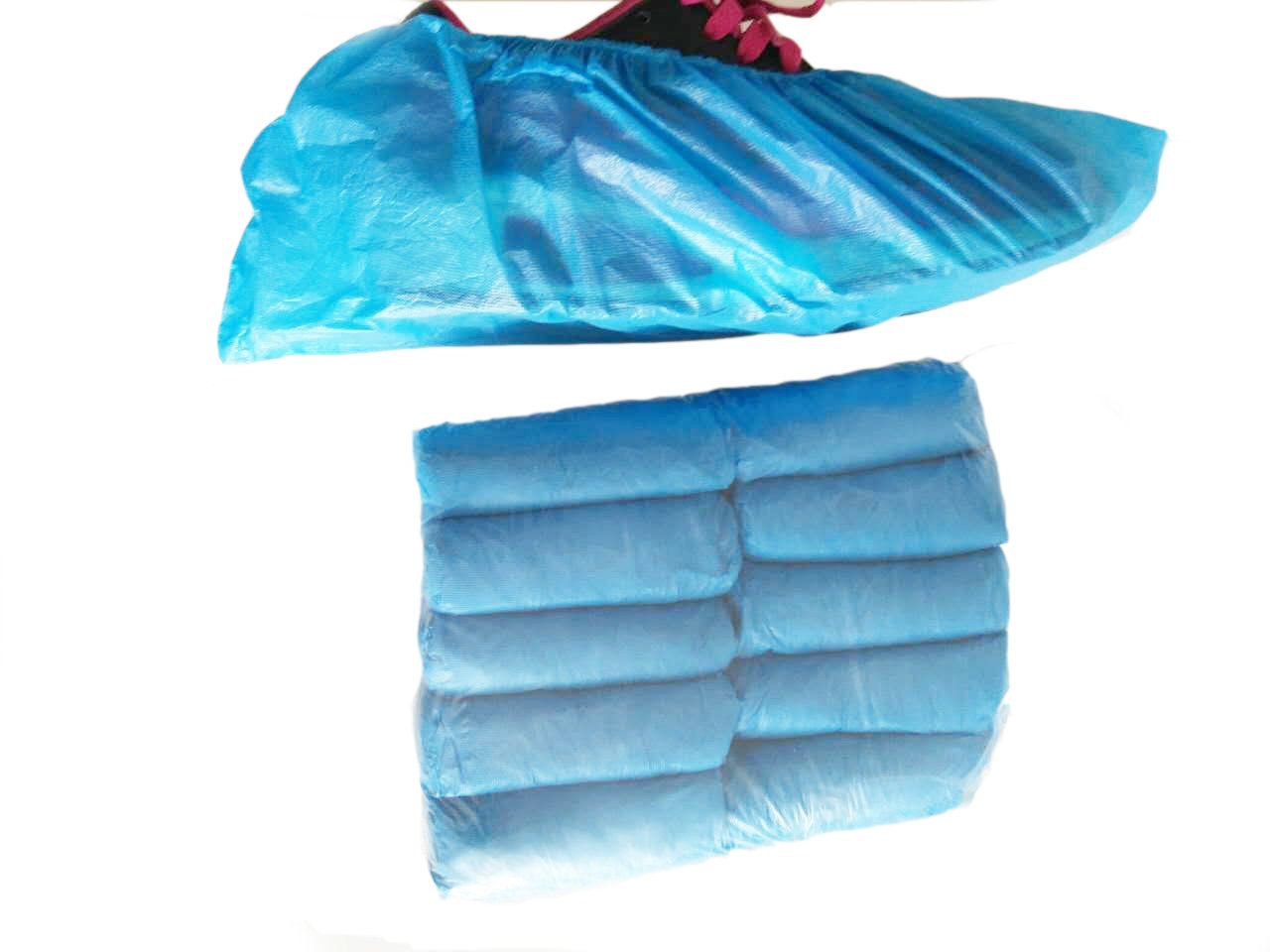 Copriscarpe usa e getta blu CPE (20 x 100 confezioni) 3 g per confezione
