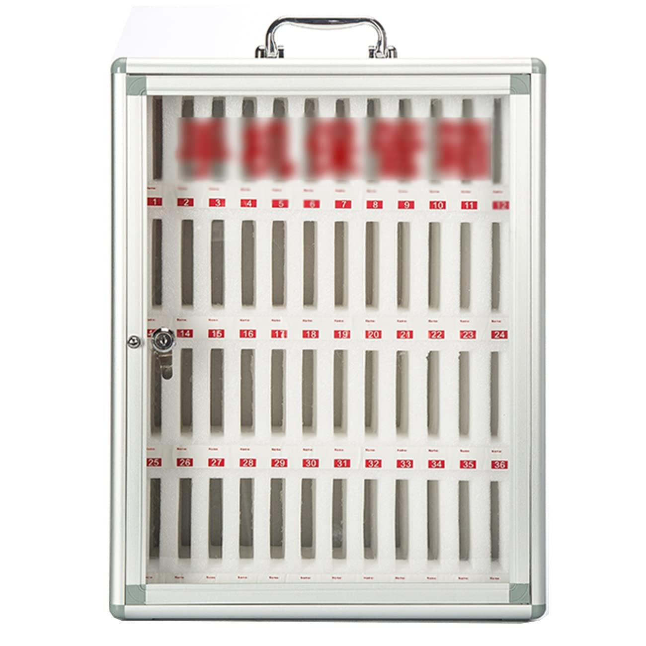 Scatola Portacellulare per La Scuola Casella di Gestione del Telefono Cellulare Mobiletto Portacellulare A Parete Studio Mobile per Studenti Dipendenti (Color : Silver, S : 48 Bits)