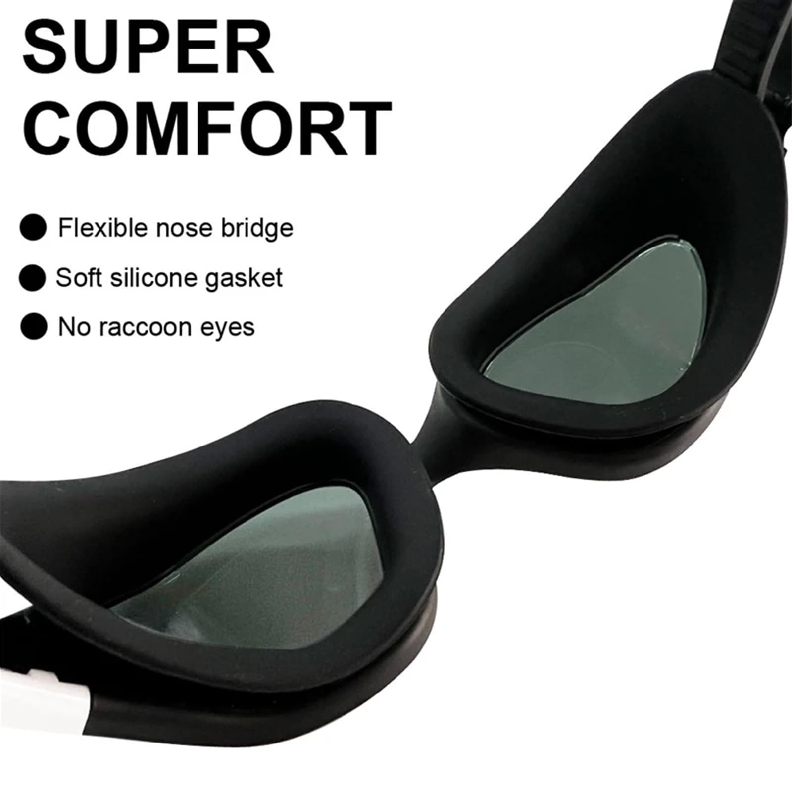 2 gafas de natación for adultos antivaho ajustables Para Deportes | Gafas de buceo Gafas de natación Gafas impermeables for deportes acuáticos Hombres Mujeres