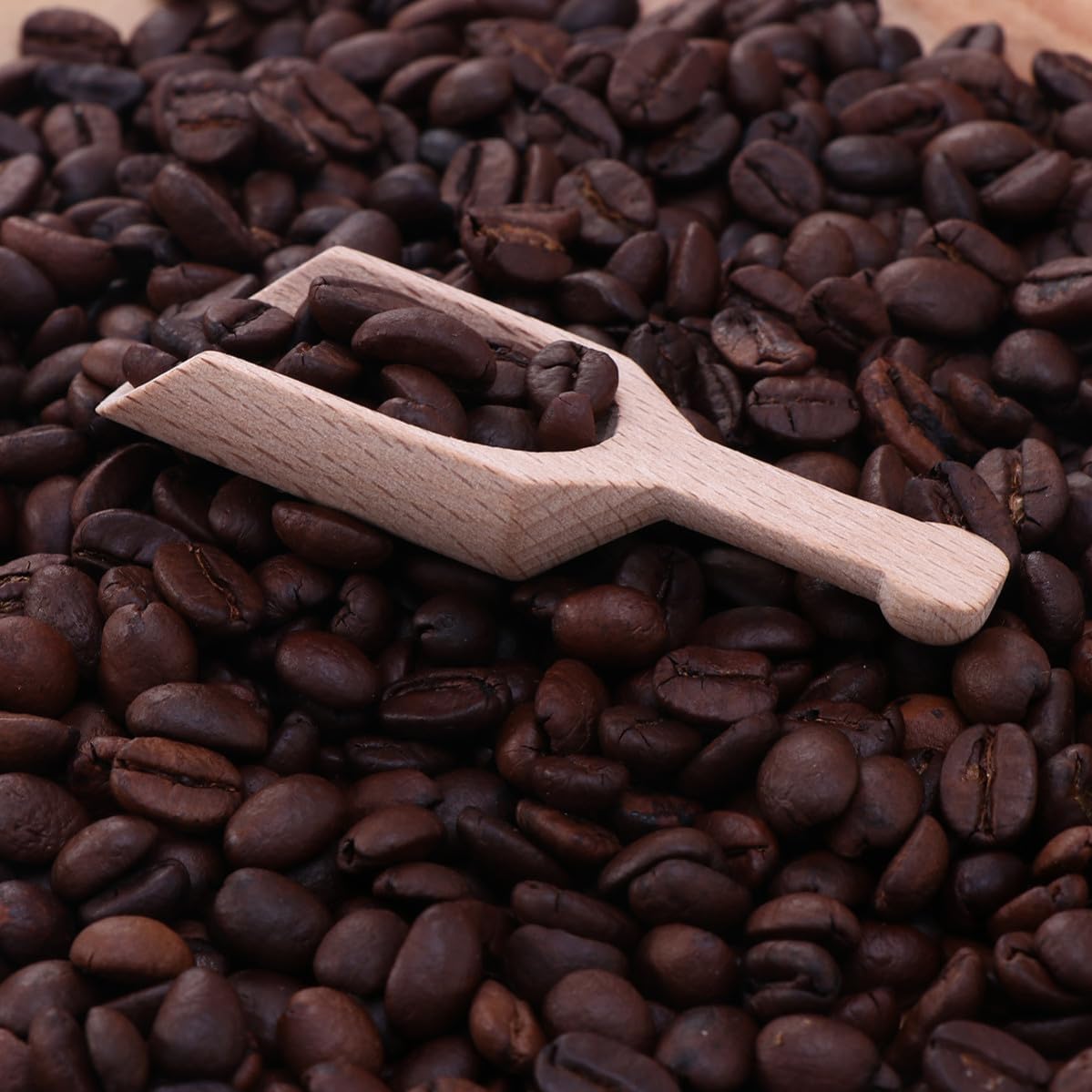 10pcs Tea Scoop Wooden Small Salt Shovel for Tea and Raisins