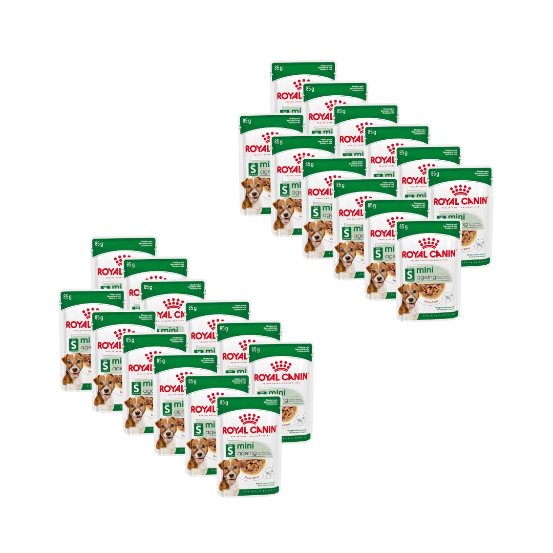 Royal Canin Mini Ageing 12+ Adult Wet Dog Food in Gravy 24 x 85g Pouches