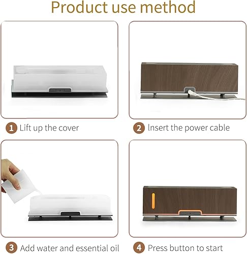 Miniatura 4 de Diffuserlove Difusor de llama de aceite esencial, 6.8 fl oz, difusor de aroma para dormitorio, aceites esenciales, difusor de aceite de llama fría,