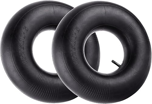 Miniatura 3 de Tubos interiores de repuesto para neumáticos de 15 x 6.00-6 pulgadas, tubo interior resistente de 15 x 600-6 o cortacésped, tractores de patio,