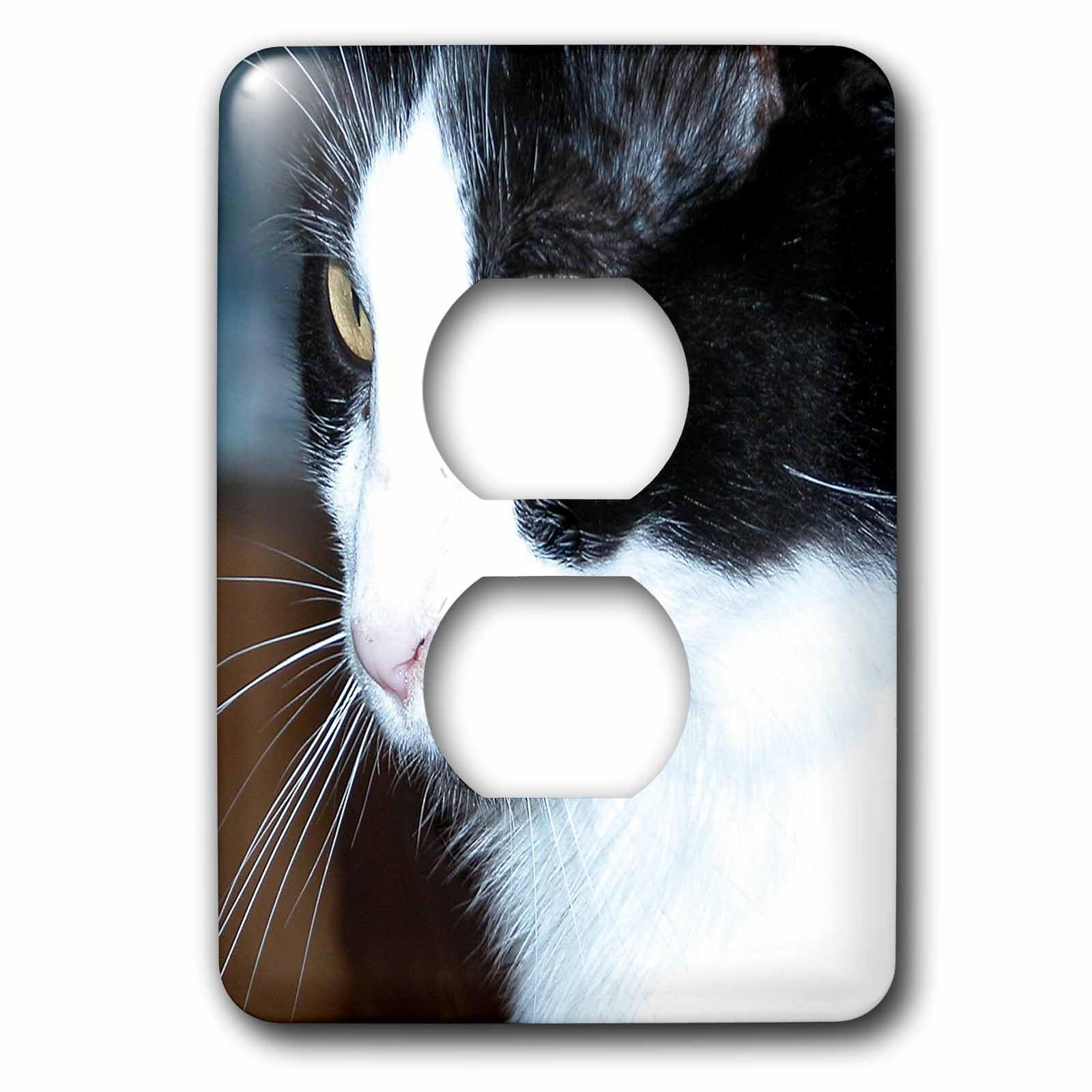 Cubierta de enchufe de gato 3dRose lsp_22419_6 para dormitorios infantiles