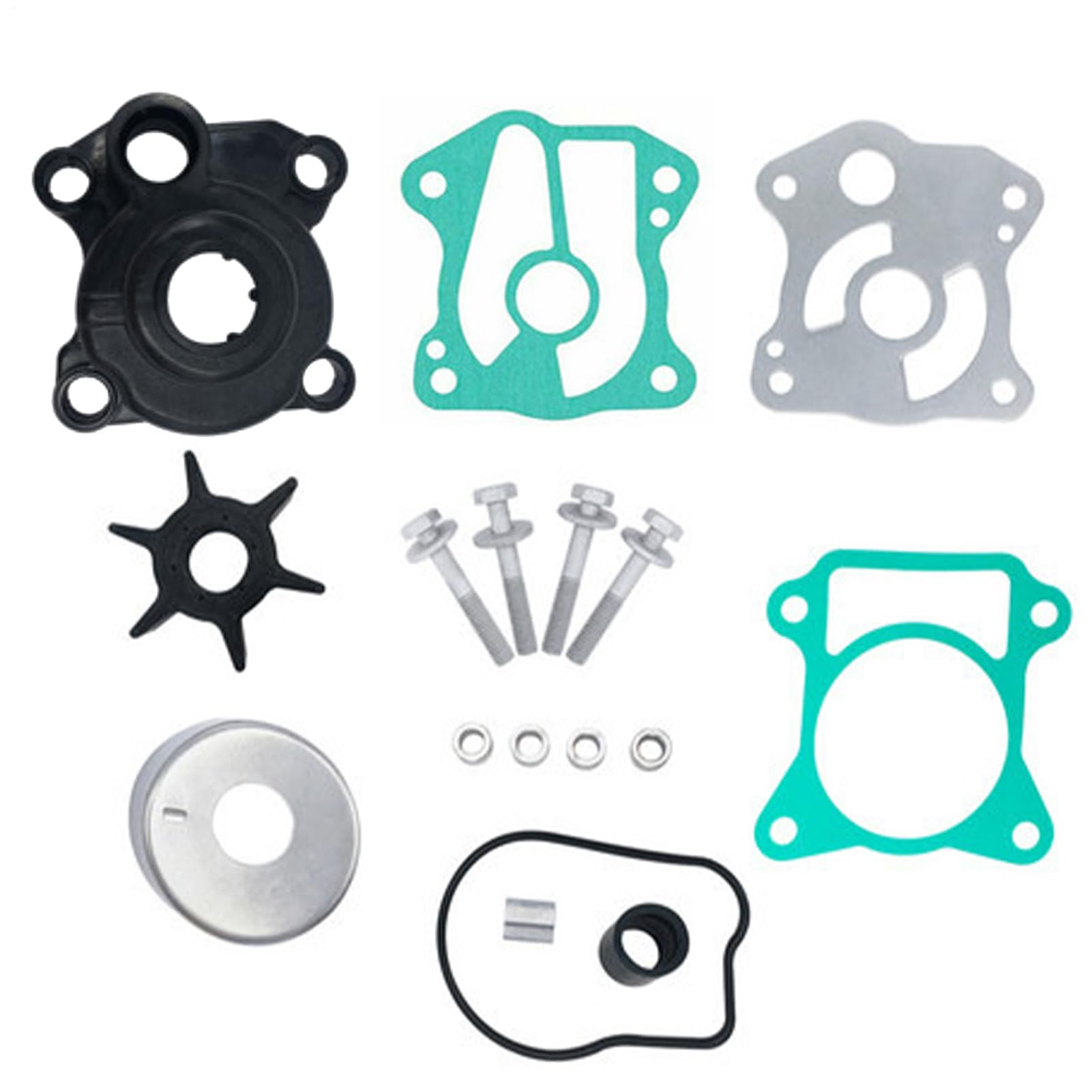 Kit di riparazione per pompa 'acqua, ricambio per motori fuoribordo, sostituisce le parti del motore, pompa 'acqua, set di servizio per motori fuoribordo, sostituisce la ruota della pompa | sostituisce le parti del motore, pompa 'acqua, set di servizio pe